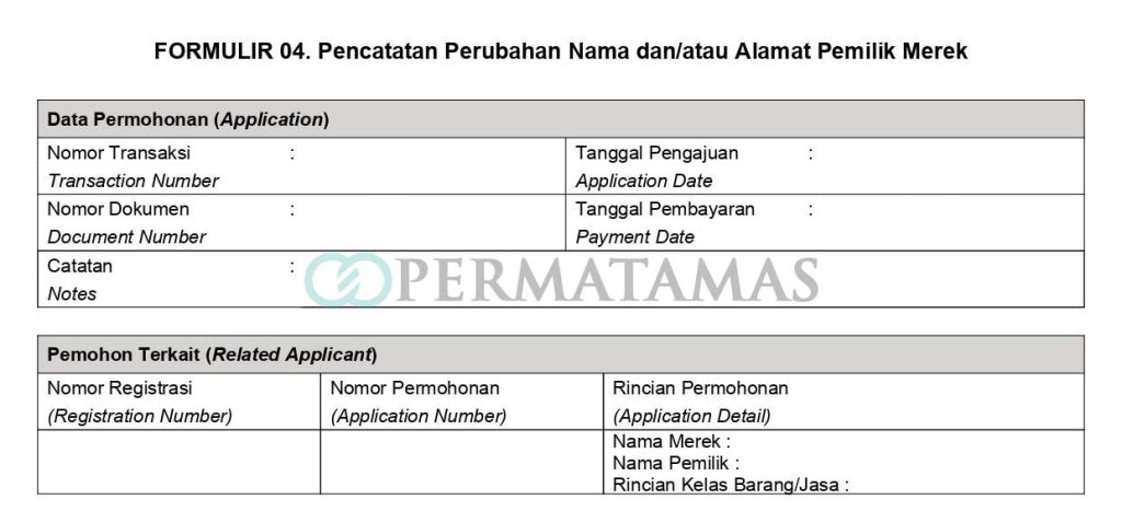 Jasa Perubahan Nama Pemilik Merek