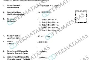 Contoh Izin Edar Kosmetik Terbaru 2025