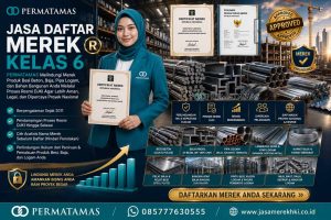 Jasa Pengurusan Hak Merek Engsel, Kawat Logam, Konstruksi Baja, dan Pagar Logam Kelas 6 Resmi DJKI – PERMATAMAS