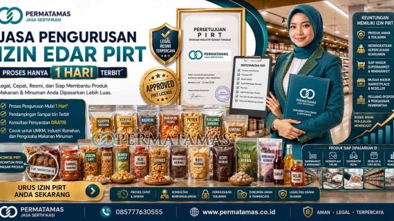 Jasa Izin Edar PIRT Kue Kering, Cookies, Wafer, Brownies Kering, dan Aneka Bakery Kemasan