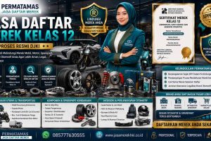 Jasa Pendaftaran Merek Kelas 12 Kendaraan Motor, Mobil, Sepeda, Kapal Laut, Pesawat, dan Aksesori Otomotif Resmi PERMATAMAS