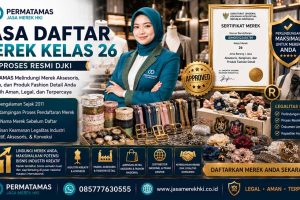 Jasa Pendaftaran Merek Kelas 26 Aksesori Pakaian, Renda, Pita, Kancing, Bunga Buatan, dan Jarum Resmi PERMATAMAS
