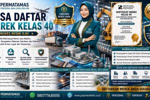 Jasa Pendaftaran Merek Kelas 40 Jasa Daur Ulang, Percetakan, Pengolahan Bahan, dan Fabrikasi Logam Resmi PERMATAMAS