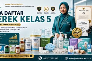 Jasa Pendaftaran Merek Kelas 5 Obat-Obatan, Farmasi, Suplemen Kesehatan, Disinfektan, dan Produk Medis Resmi PERMATAMAS
