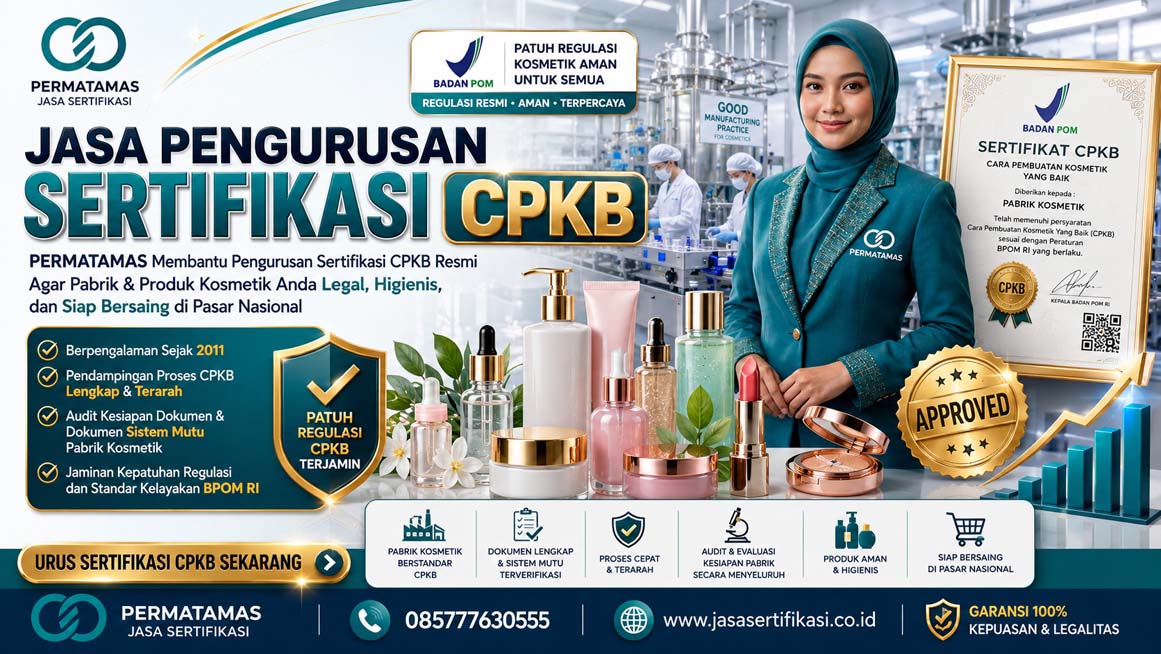 Jasa Pengurusan Izin BPOM Kosmetik dari Denah, CPKB, Izin Edar Hingga Sertifikasi Halal